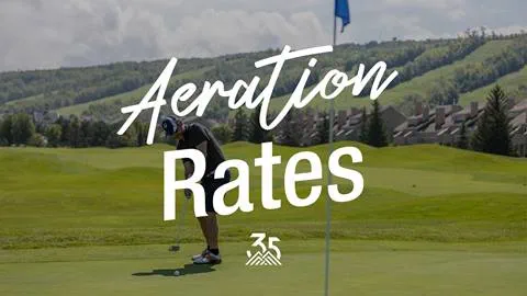 Monterra Golf Aeration Rates