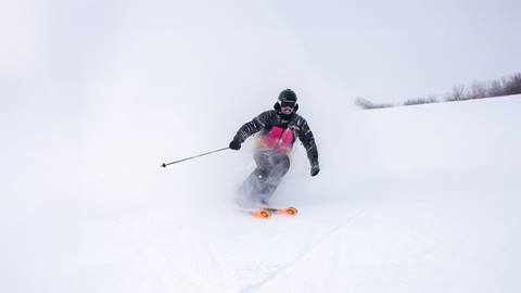 A man skiing at Blue Mountain Resort