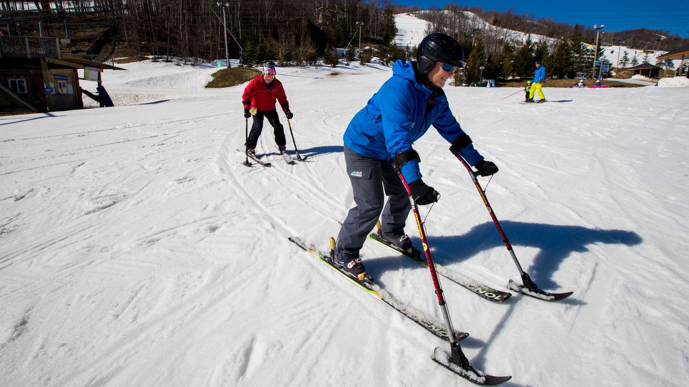 Adaptive skier in Adaptive Program at Blue Mountain