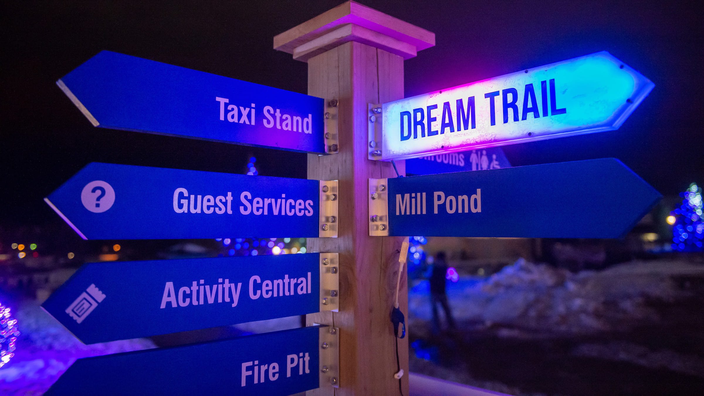 Signage at Blue Mountain