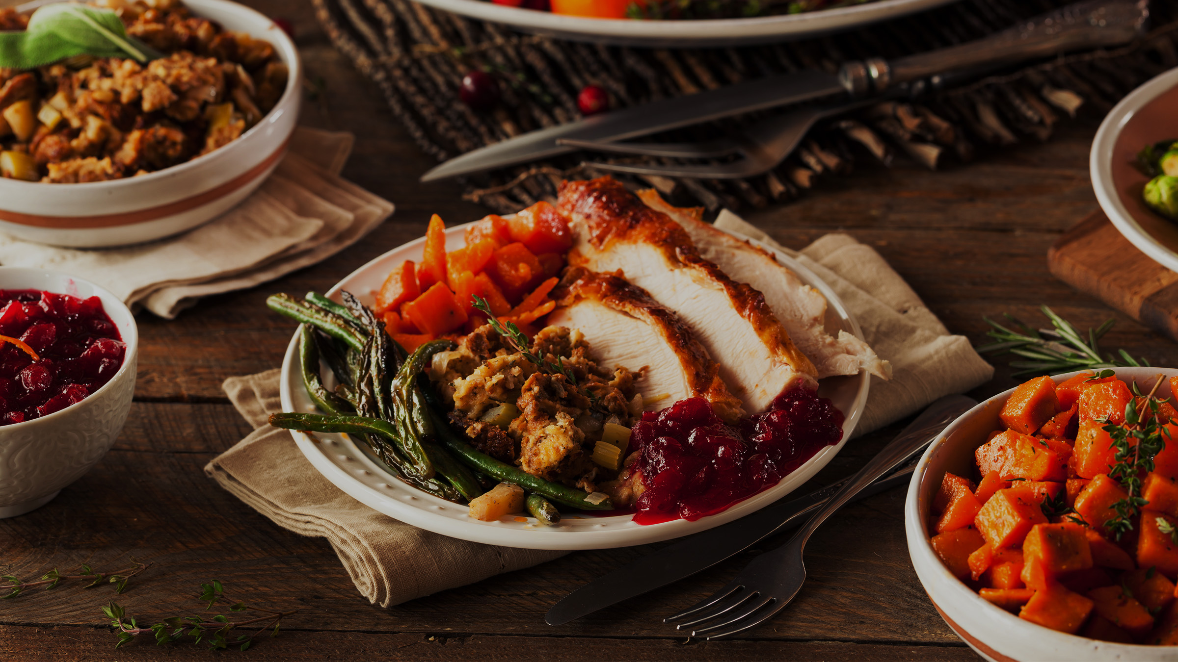 Turkey dinner at The Pottery Alpine Restaurant