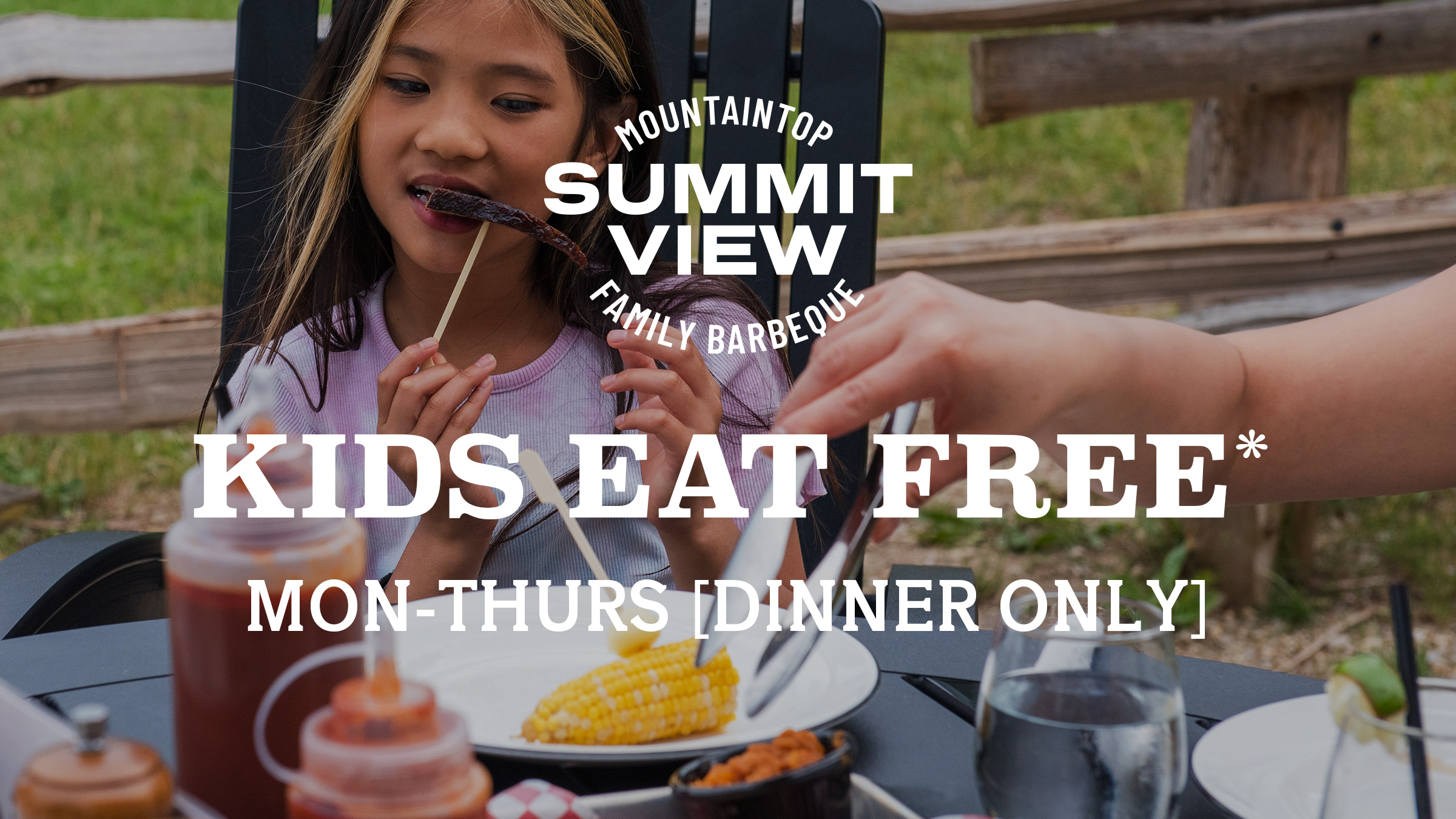 Dads Eat Free at the Summitview Mountaintop Family Barbeque on June 21