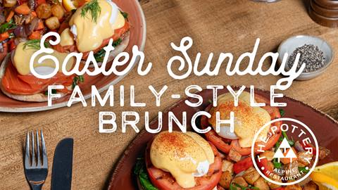 Image of the easter Sunday family style brunch