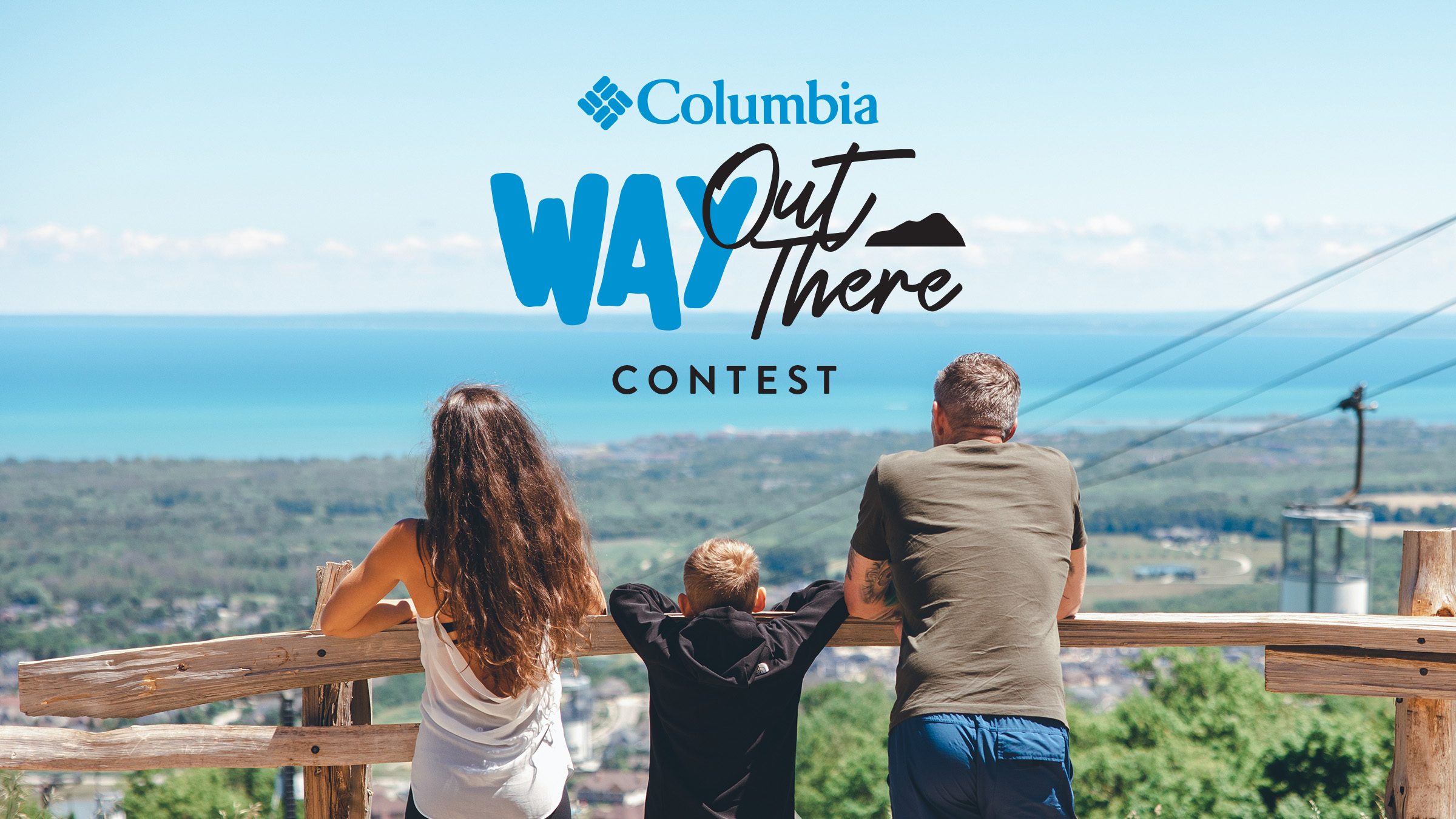 Columbia Contest at Blue Mountain called Way out There Contest with family enjoying the Explore Park