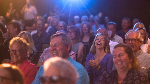 An audience at the Blue Mountain Film Festival