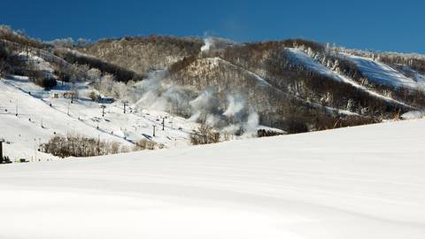Snowmaking at Blue Mountain resort