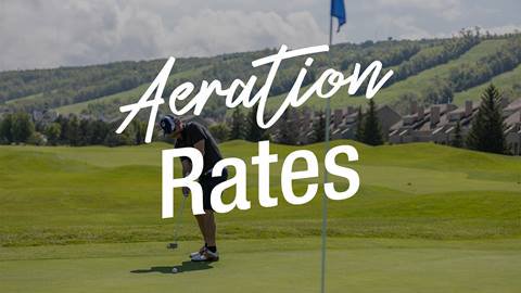 Aeration Rates