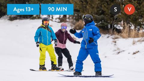 Beginner Group Lesson - Snowboard - Ages 13+