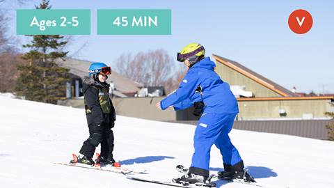 Tiny Tot Ski Lessons - 45 Minutes - Village