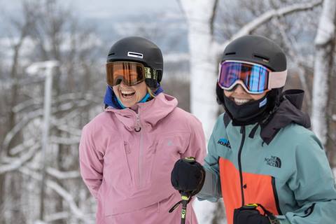 Two women during Alpine Ski Multi Week Programs at Blue Mountain Resort