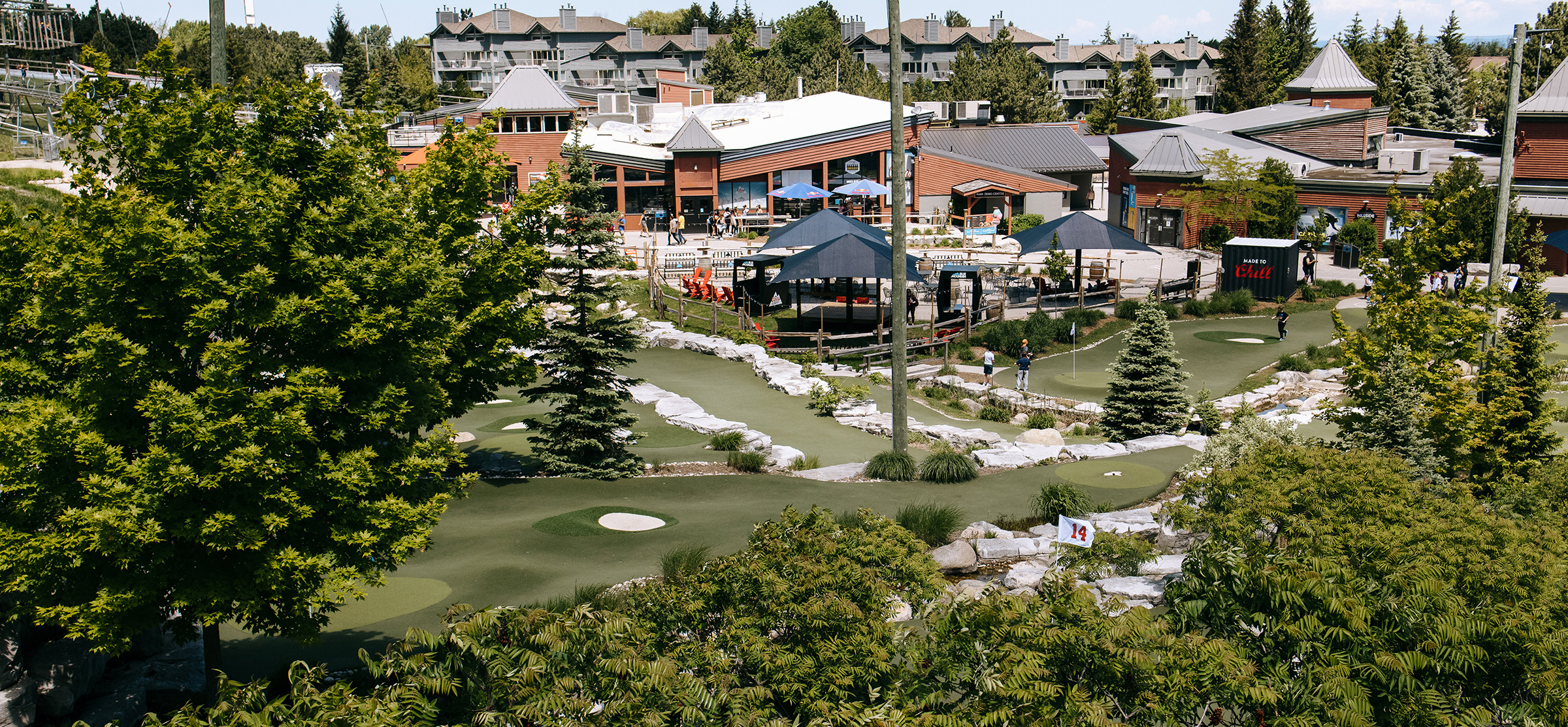 cascade putting course landscape