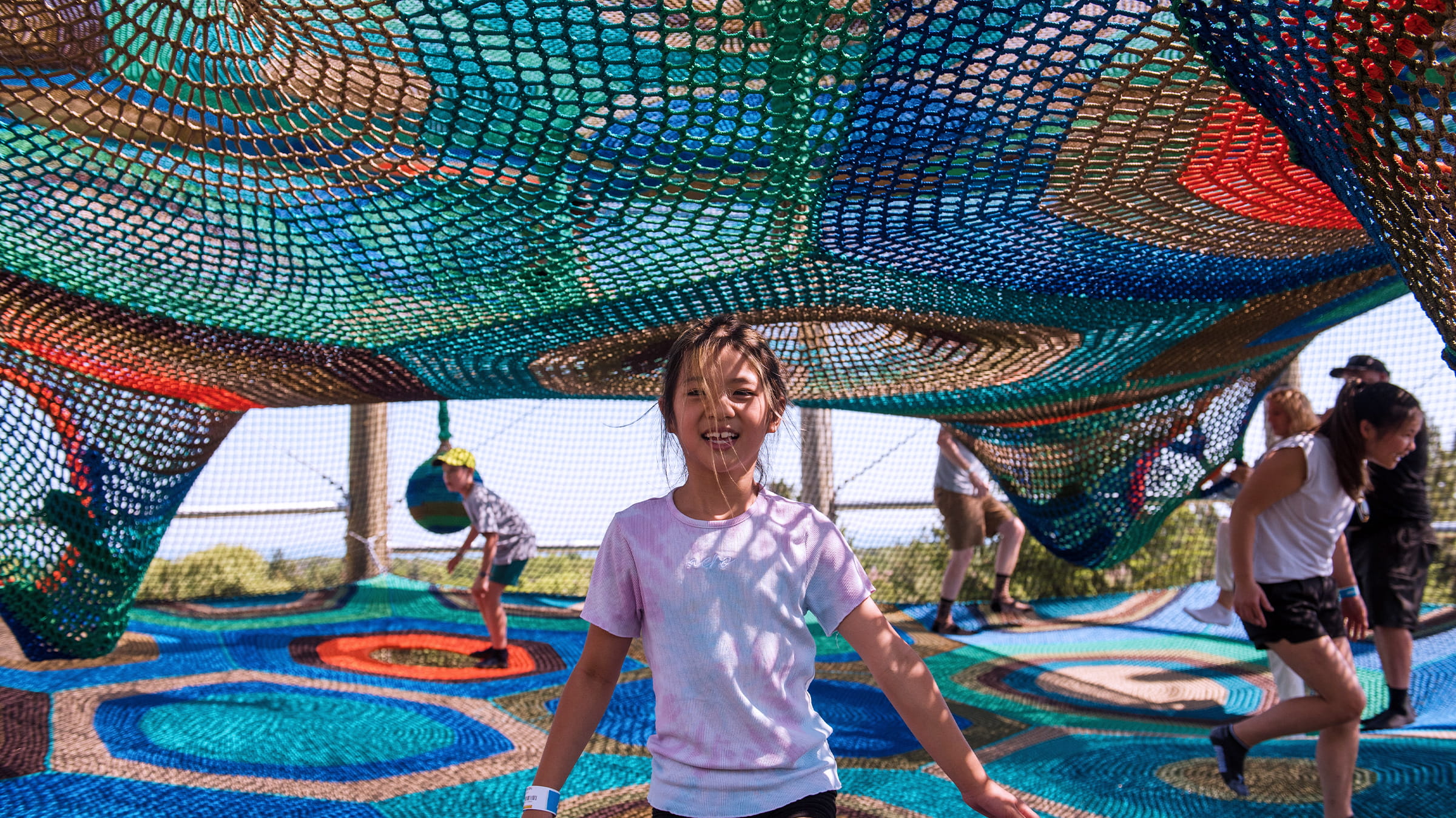 Net Crawl Ropes Activity Cocoon Crawl Climbing Net | Blue Mountain Resort, Ontario