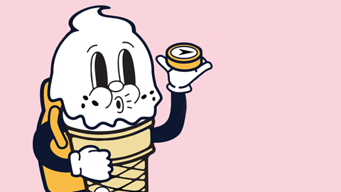 Blue Mountain Ice Cream Store Chill Seeker Mascot
