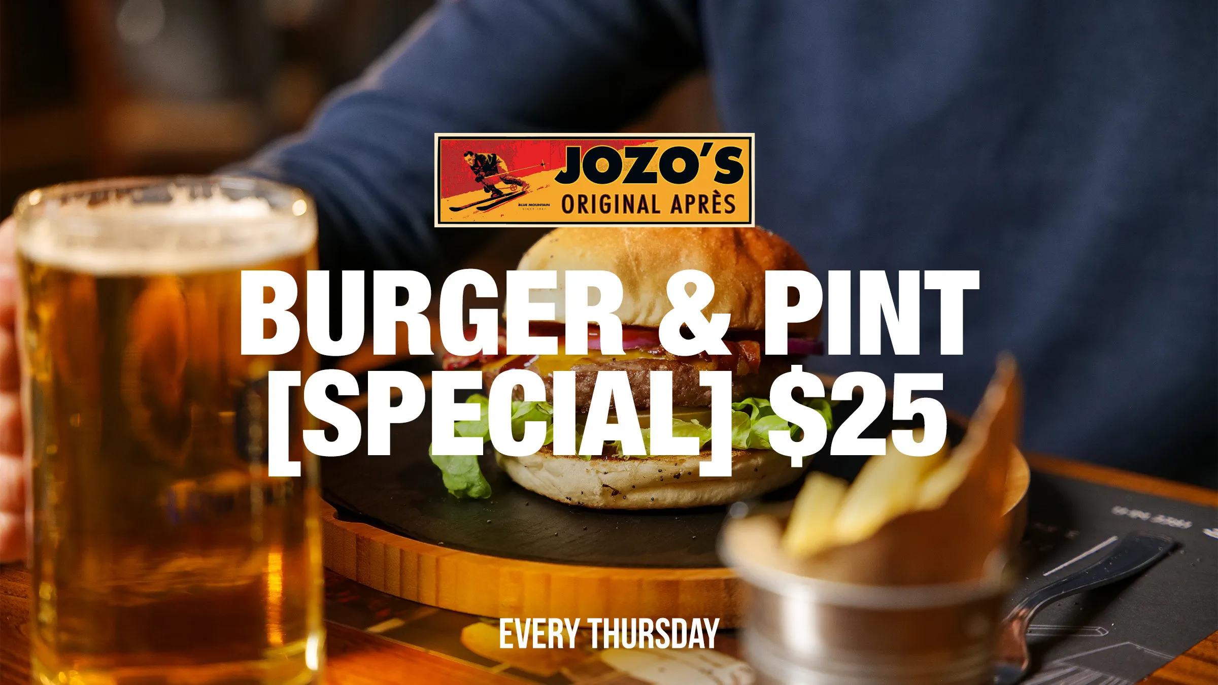 Burger & Pint for $24 at Jozo's Bar