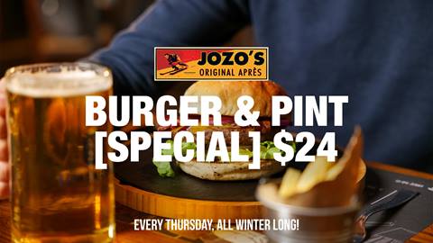 Burger & Pint for $24 at Jozo's Bar