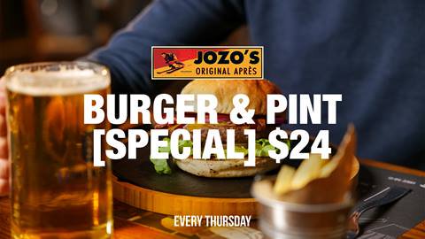 Burger & Pint for $24 at Jozo's Bar