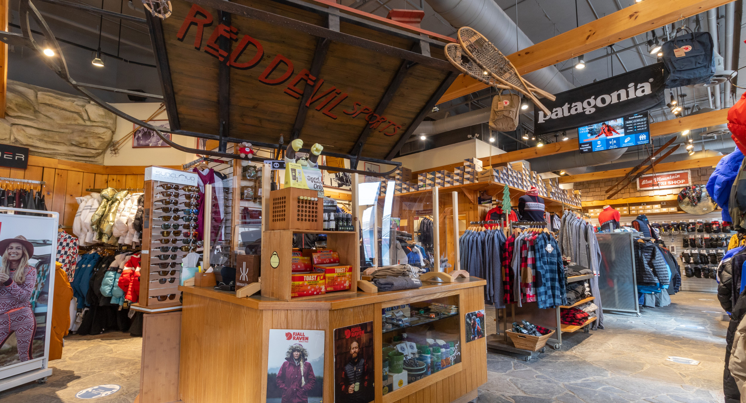 Interior of Red Devil Retail Shop Blue Mountain