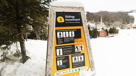 Snow How Pillar 3 for learning how to ski or snowboard at Blue Mountain using Self-Learn System