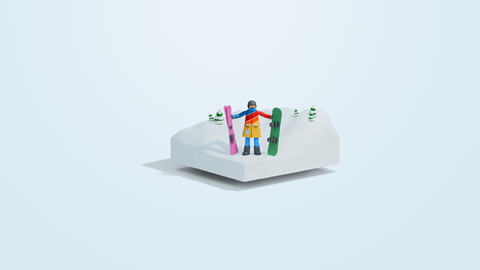Ski or Snowboard icon for Snow How Self Learn System to learn how to ski or snowboard at Blue Mountain