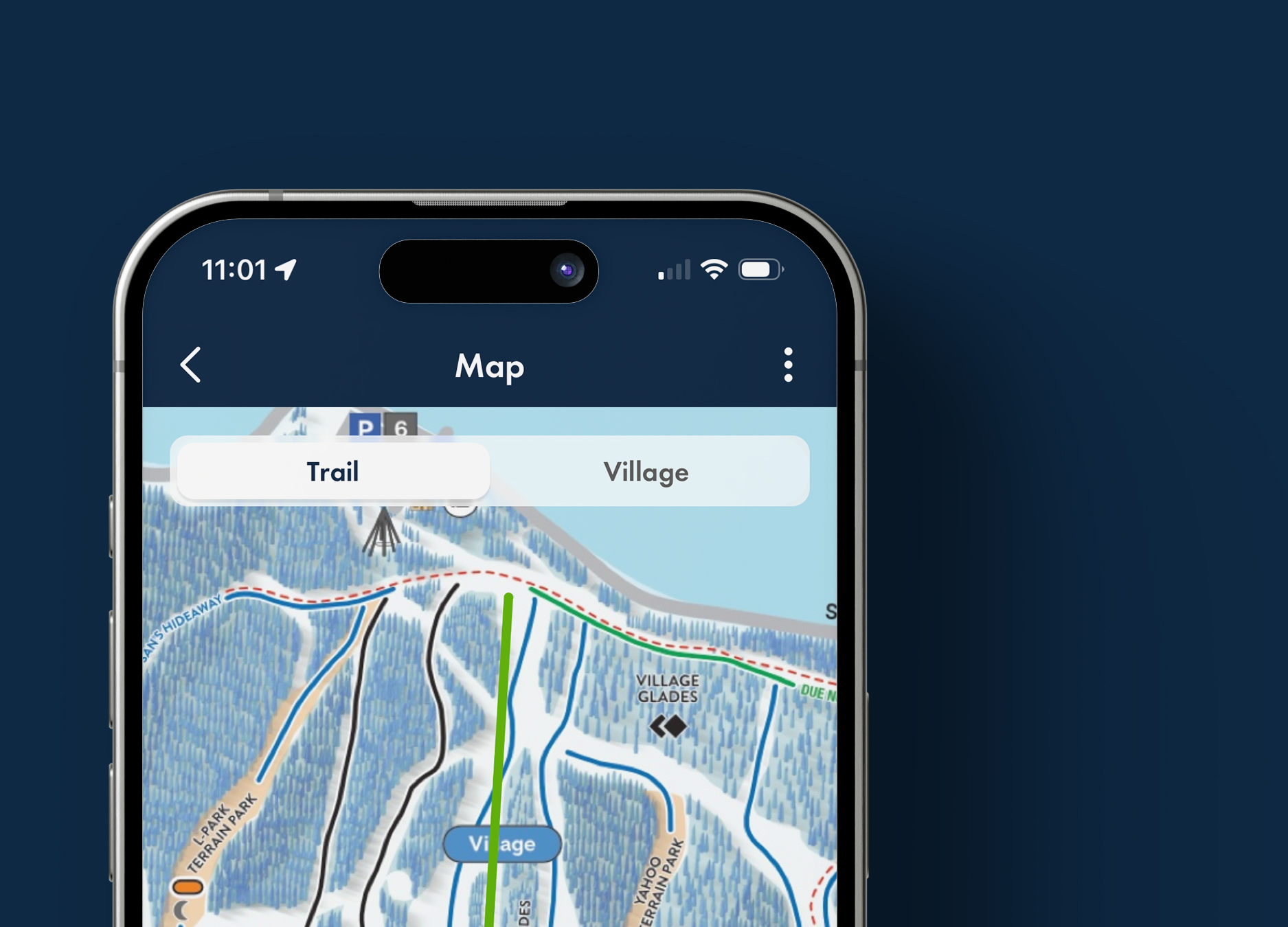 Ikon App Ski Tracking Map
