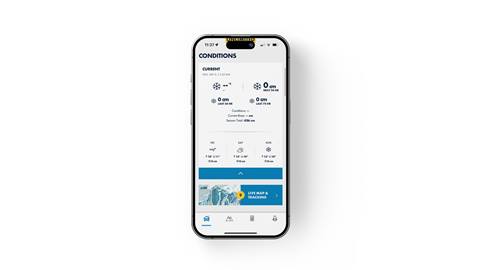 Ikon App - Blue Mountain Conditions Screen