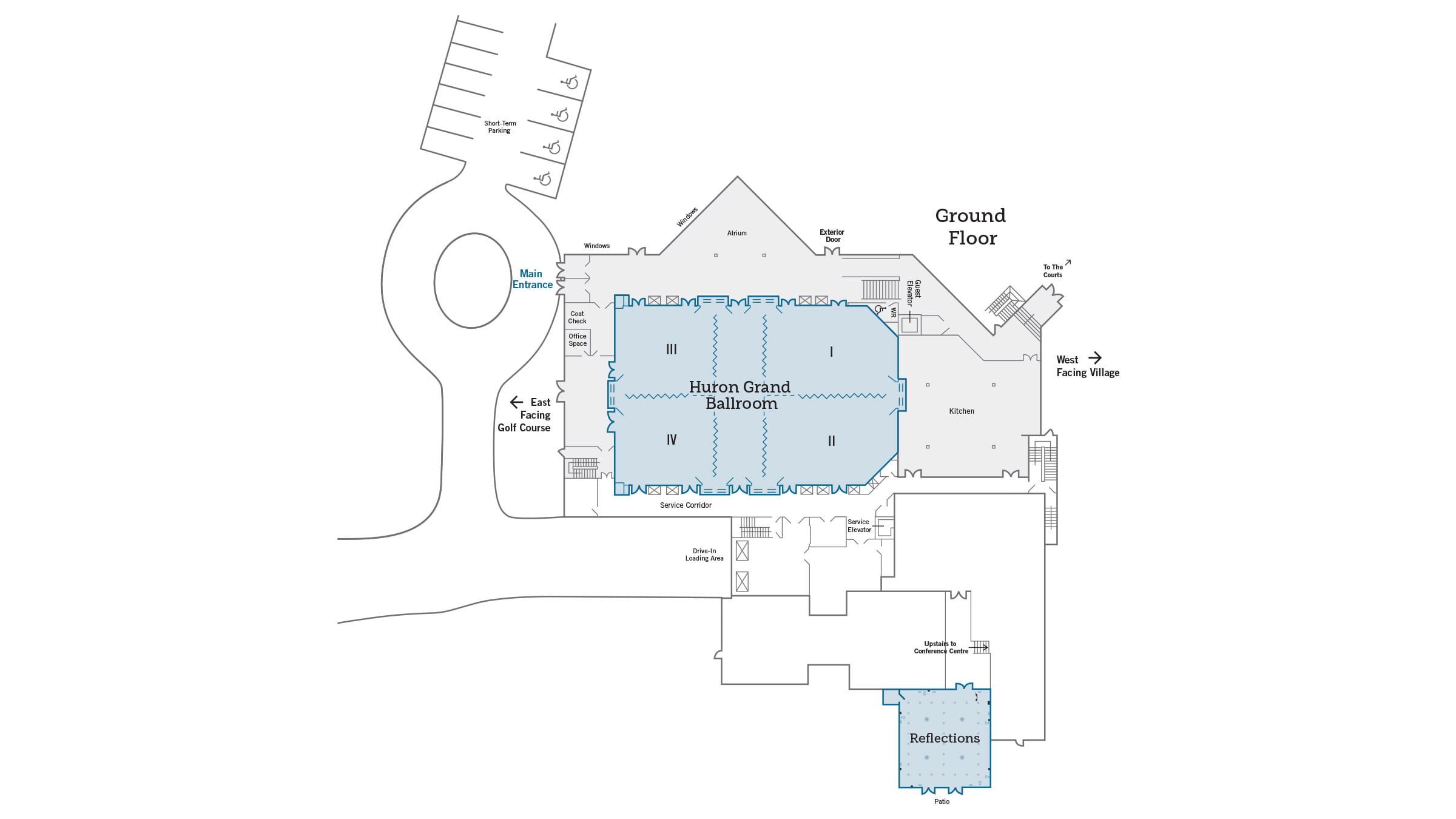 Village Conference Centre Ground Floor Layout