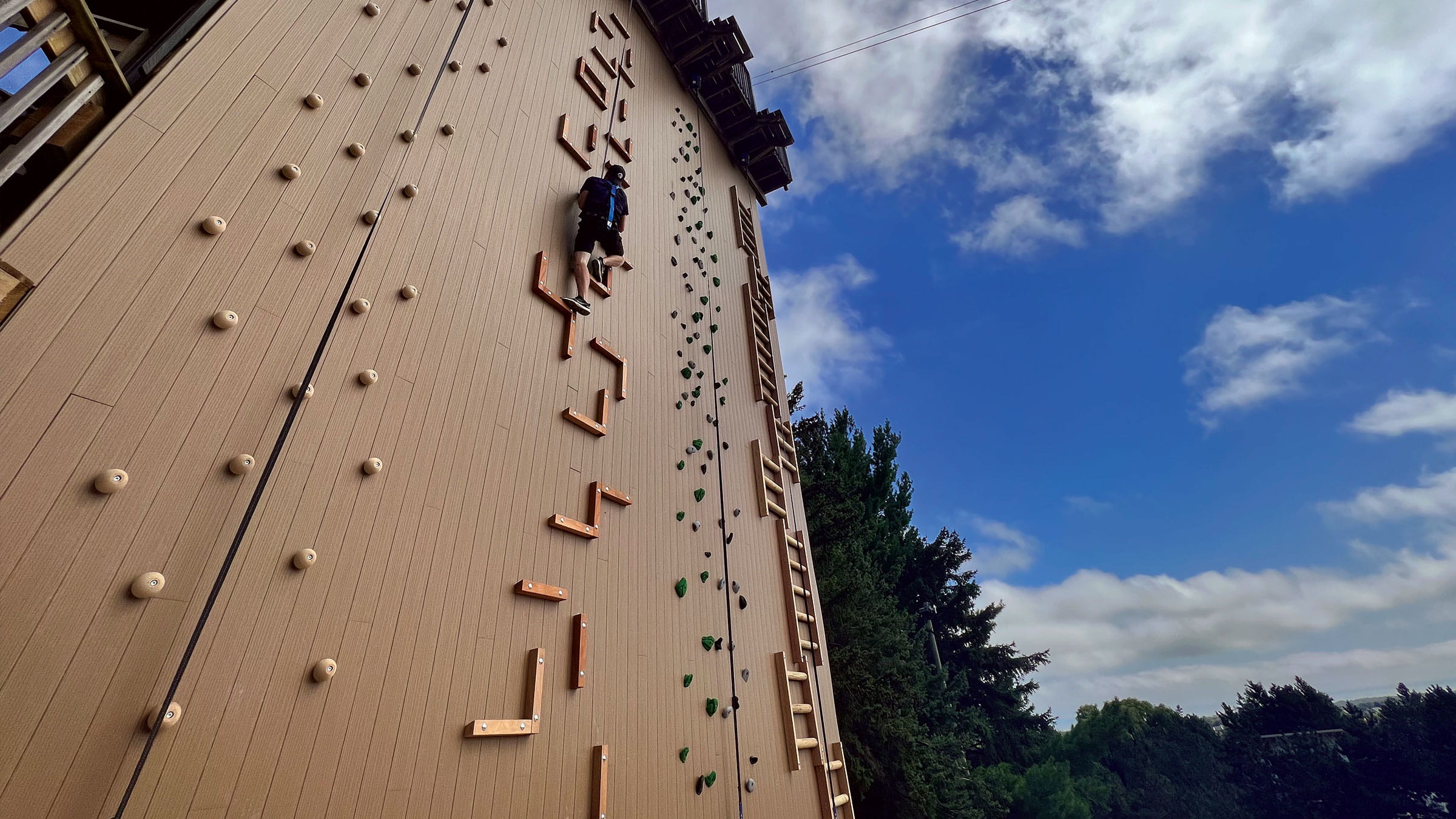 climber on wall