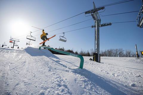 Sun Flare In Terrain Park