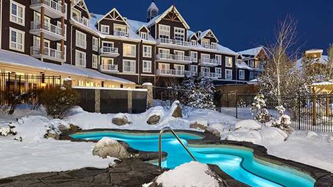 winter hot tub