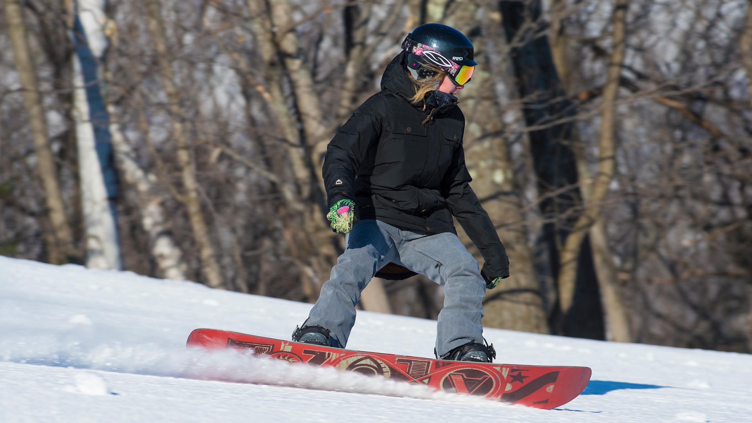 female skier