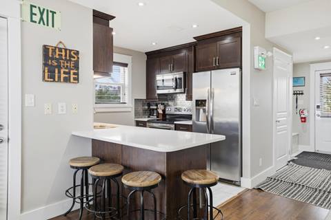 Kitchen Island inside Rivergrass
