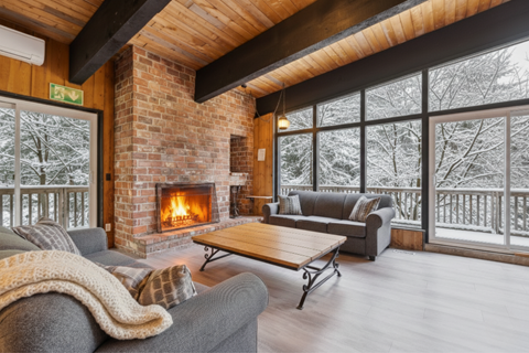 Living Room inside Birch View Trail
