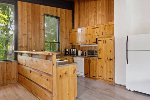 Kitchen inside Birch View Trail