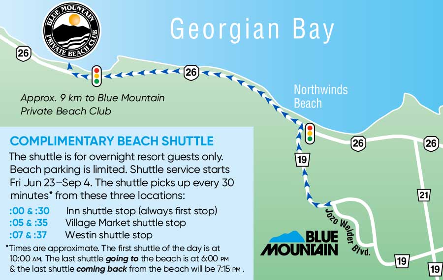 Blue Mountain Beach on the Bay