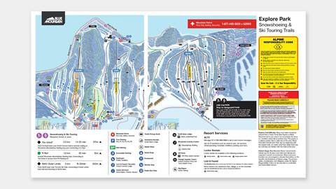 Touring/Snowshoeing Map