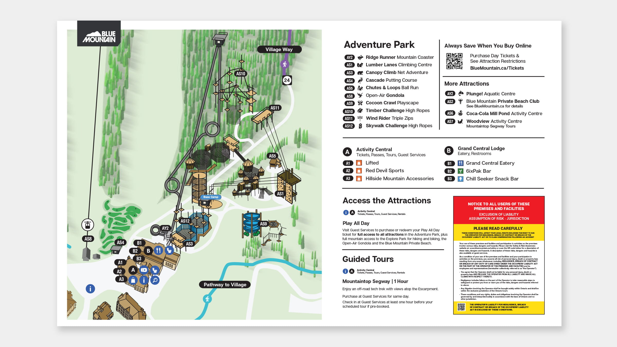 Adventure Park Map (2023)