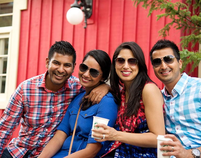 Couples Smiling