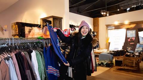 a man and a woman standing in a room