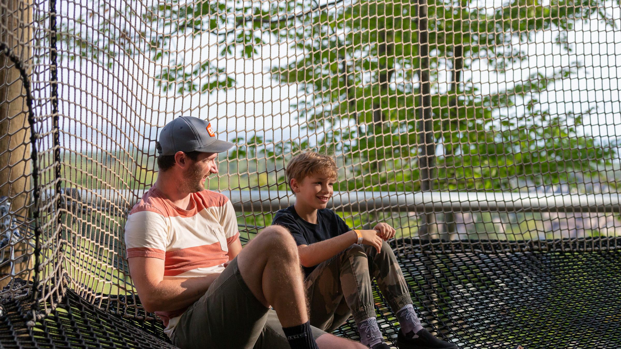 People playing on Canopy Climb Net Adventure