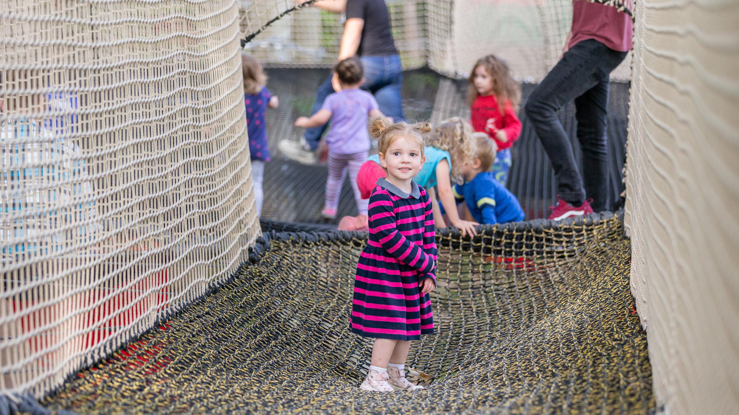 People playing on Canopy Climb Net Adventure