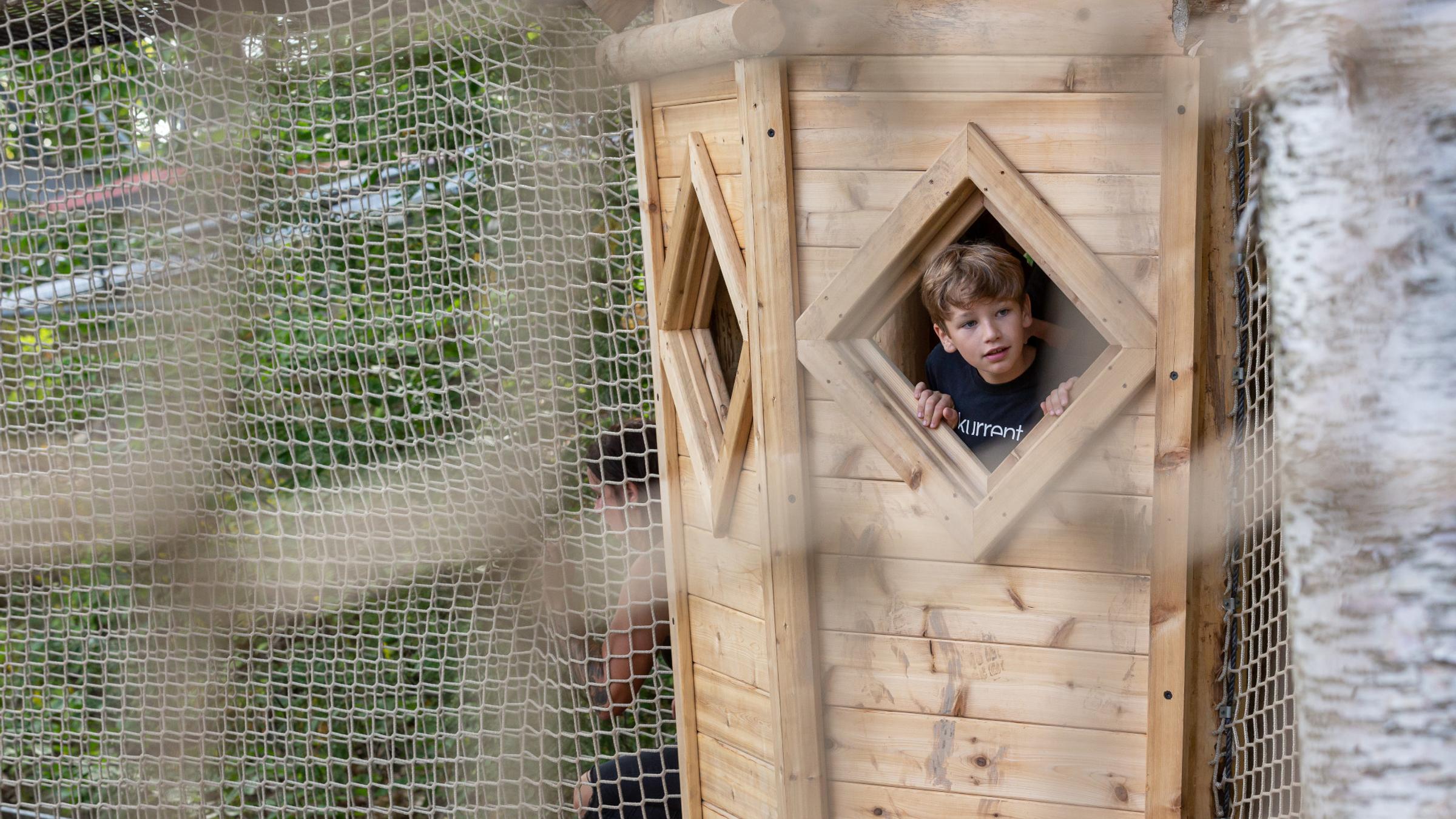 People playing on Canopy Climb Net Adventure
