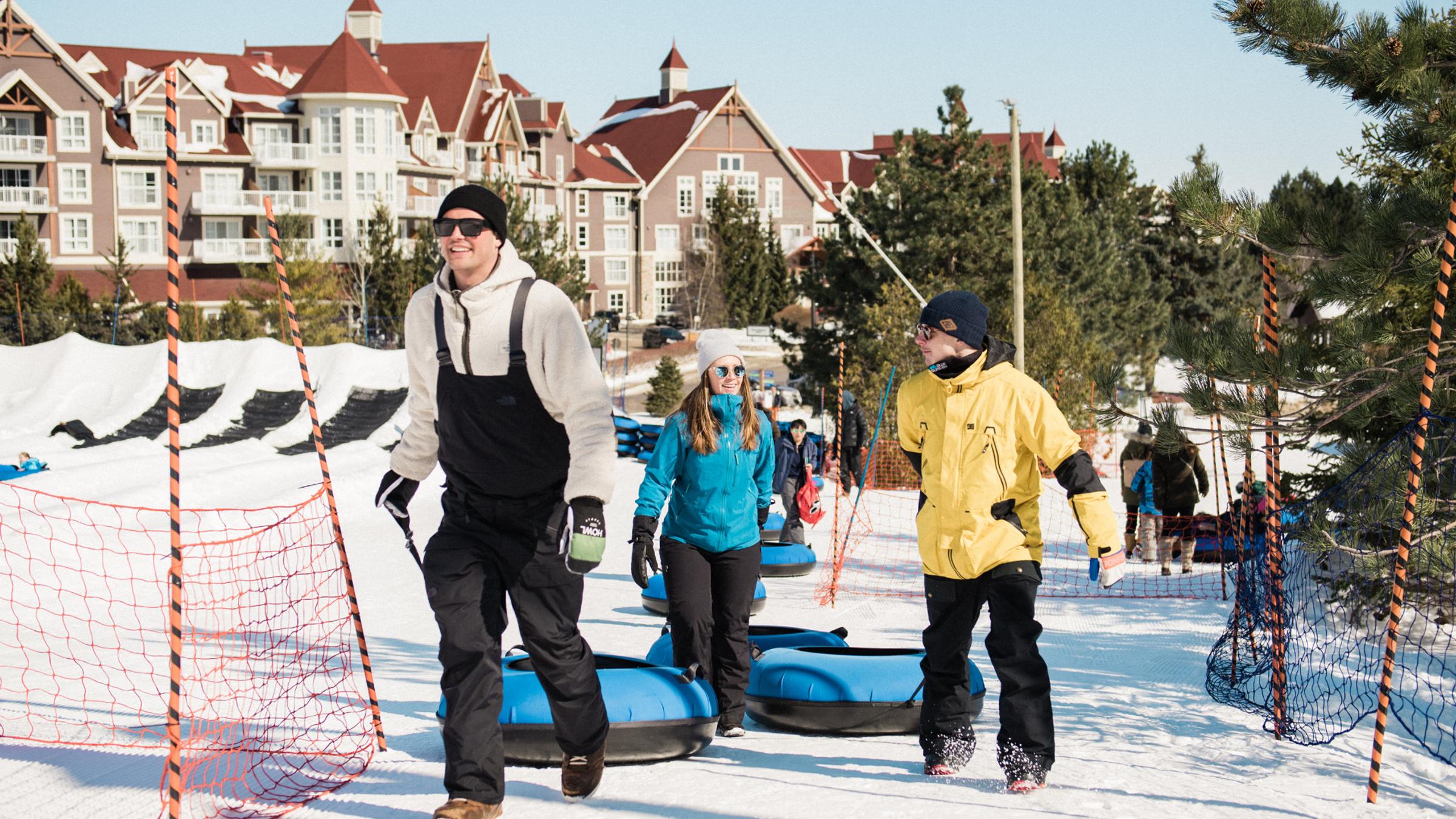 Hike N Tube Snow Tube Park Near Collingwood Ontario Blue