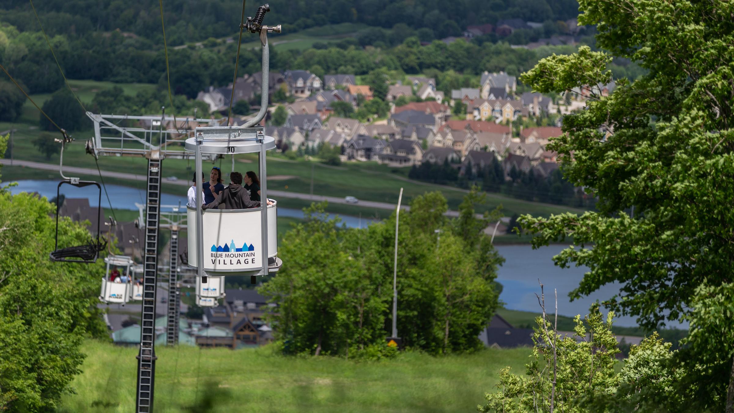 Open-Air Gondola in summer