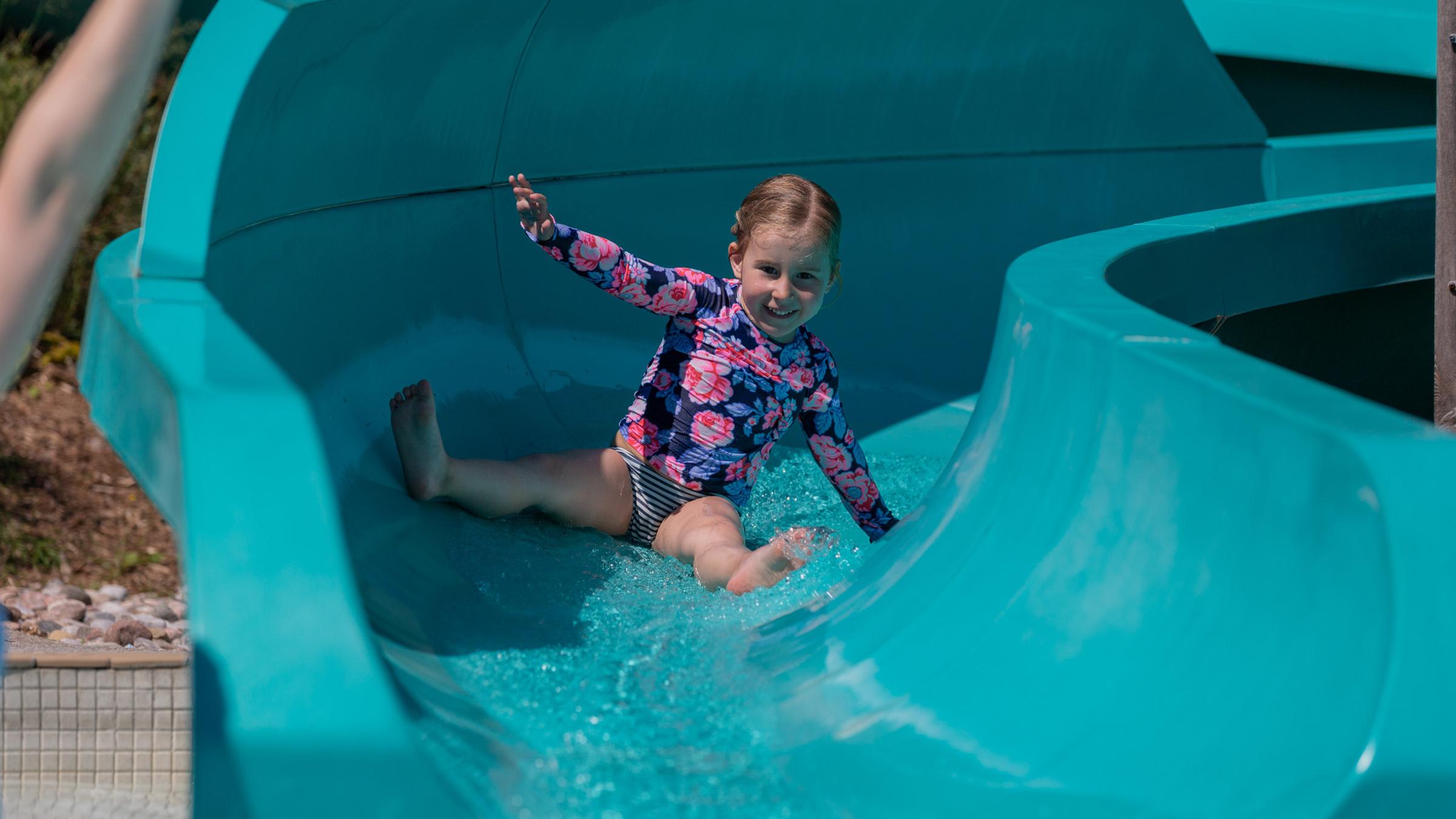Families playing in the water at Plunge Aquatic Centre