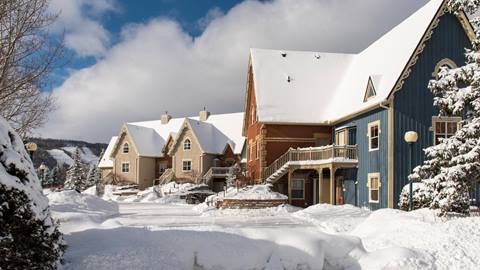 Resort Homes exterior in winter