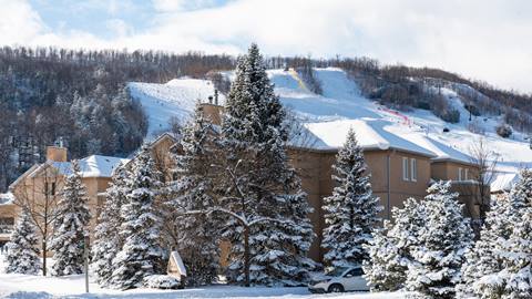 Mountain Walk Resort Homes winter exterior