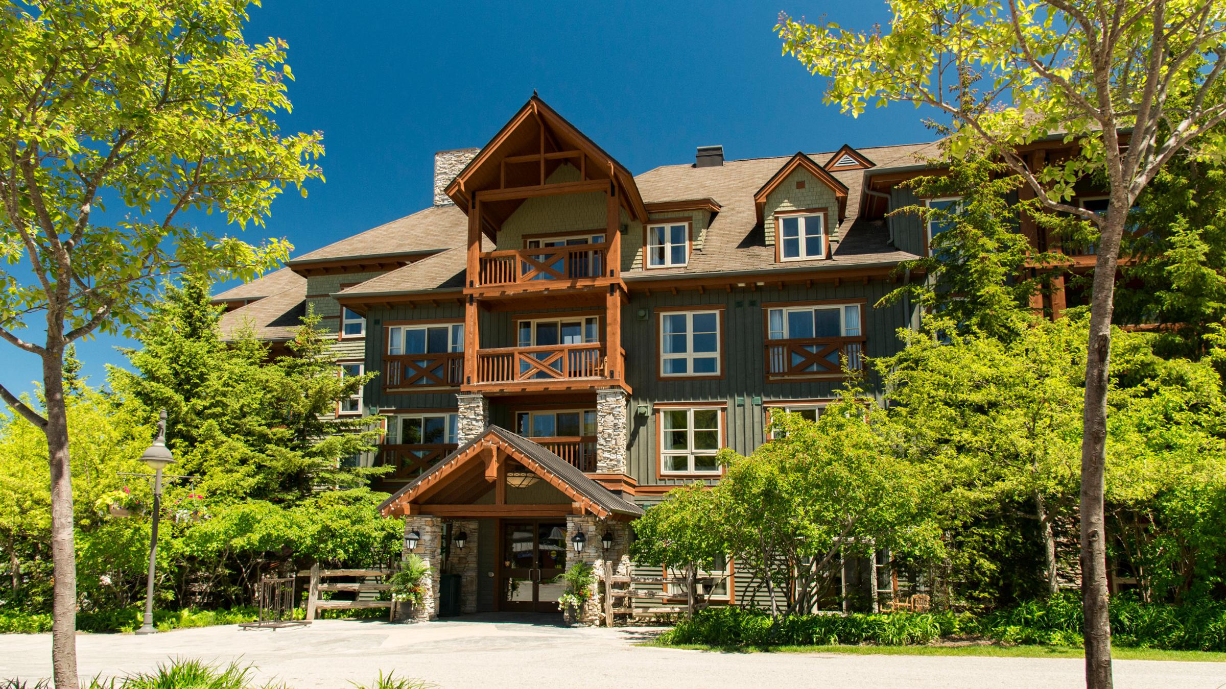 Blue shop mountain resort