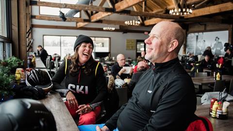 Winter adult apres at Bullwheel Pub