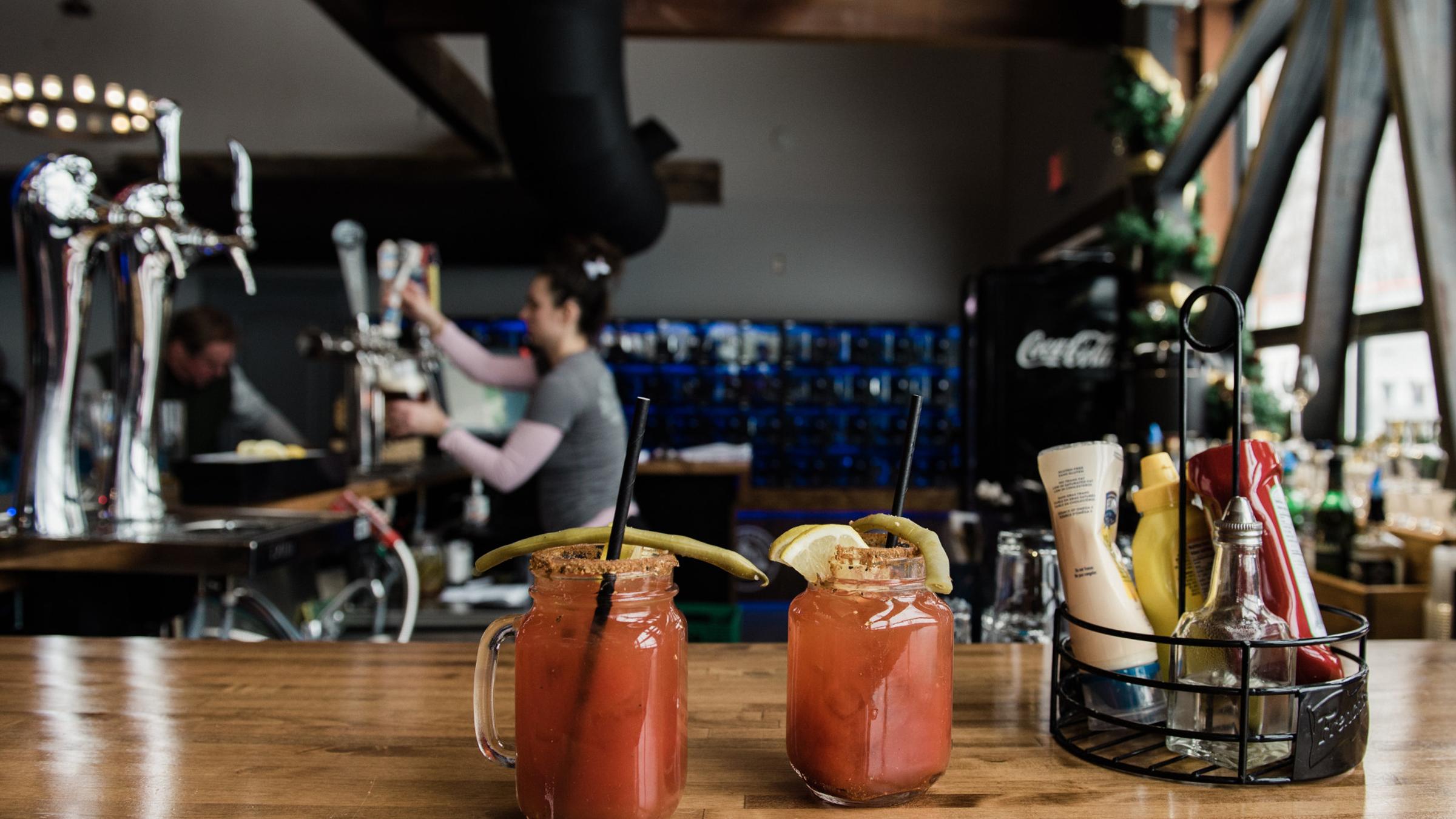 Winter adult apres at Bullwheel Pub