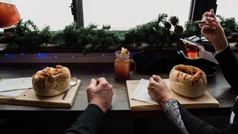 Winter adult apres at Bullwheel Pub